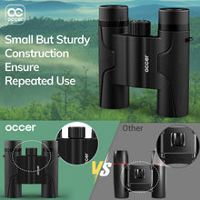Load image into Gallery viewer, occer 15x25 High Powered Binoculars for Adults Kids with Clear Vision - Compact Binoculars with High Magnification - Mini Travel Binocular for Bird Watching Cruise Nature Walk Concert