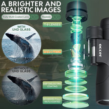 Load image into Gallery viewer, Occer 12x50 Bird Watching Binoculars for Adults HD High Powered Binoculars