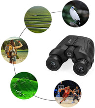 Load image into Gallery viewer, Occer 12x25 Compact Binoculars for Adults and Kids, Large Eyepiece Waterproof Binocular with Low Light Vision,High Powered Easy Focus Binoculars for Bird Watching,Outdoor Hunting,Travel,Sightseeing