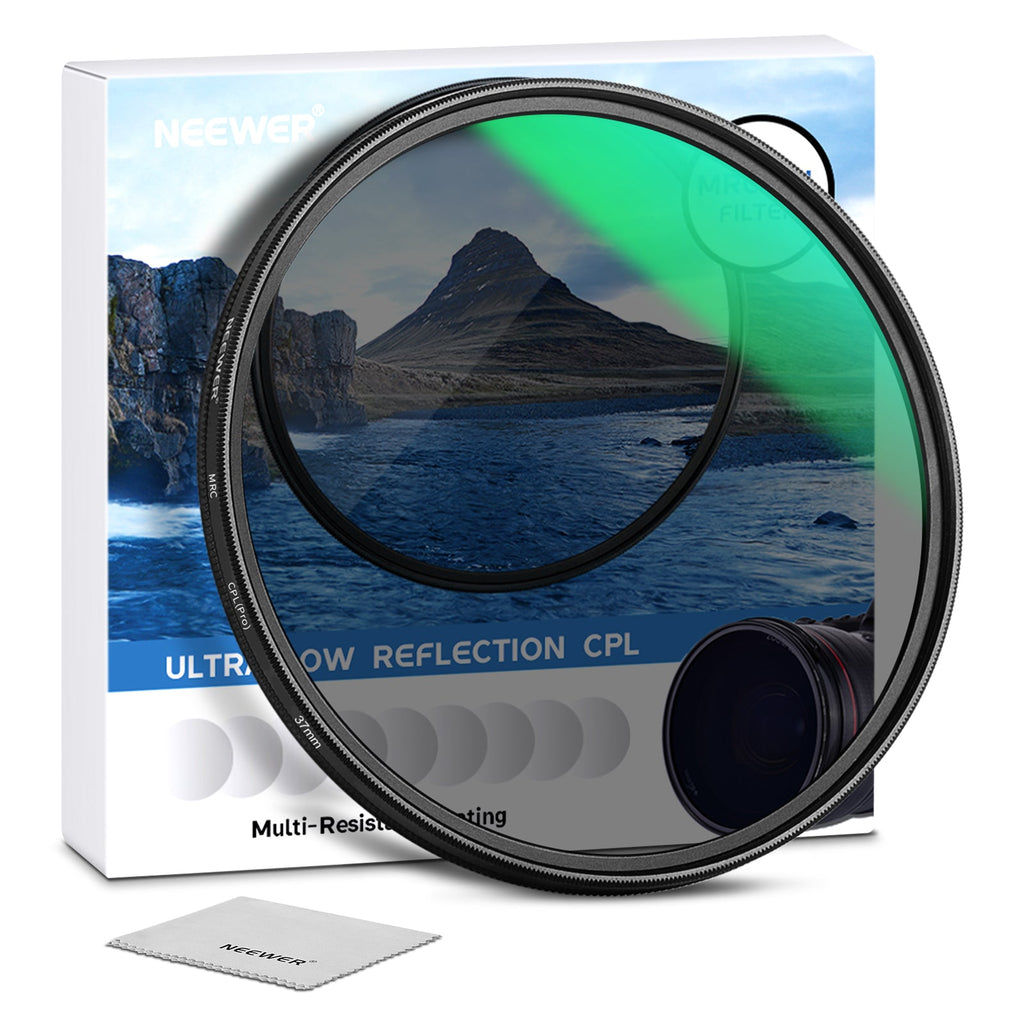 67mm CPL Filter for Phone/DSLR, HD Circular Polarizer Polarizing Filter with Universal Clip