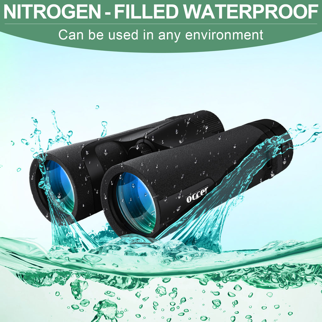 Occer 10x42 Professional Binoculars Adults Easy Focus Compact Binoculars