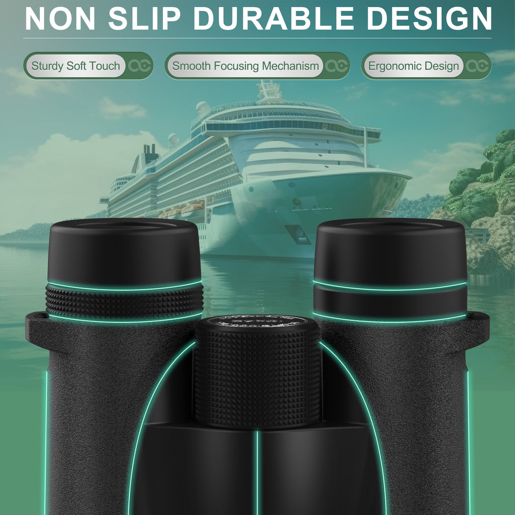 Occer 10x42 Professional Binoculars Adults Easy Focus Compact Binoculars