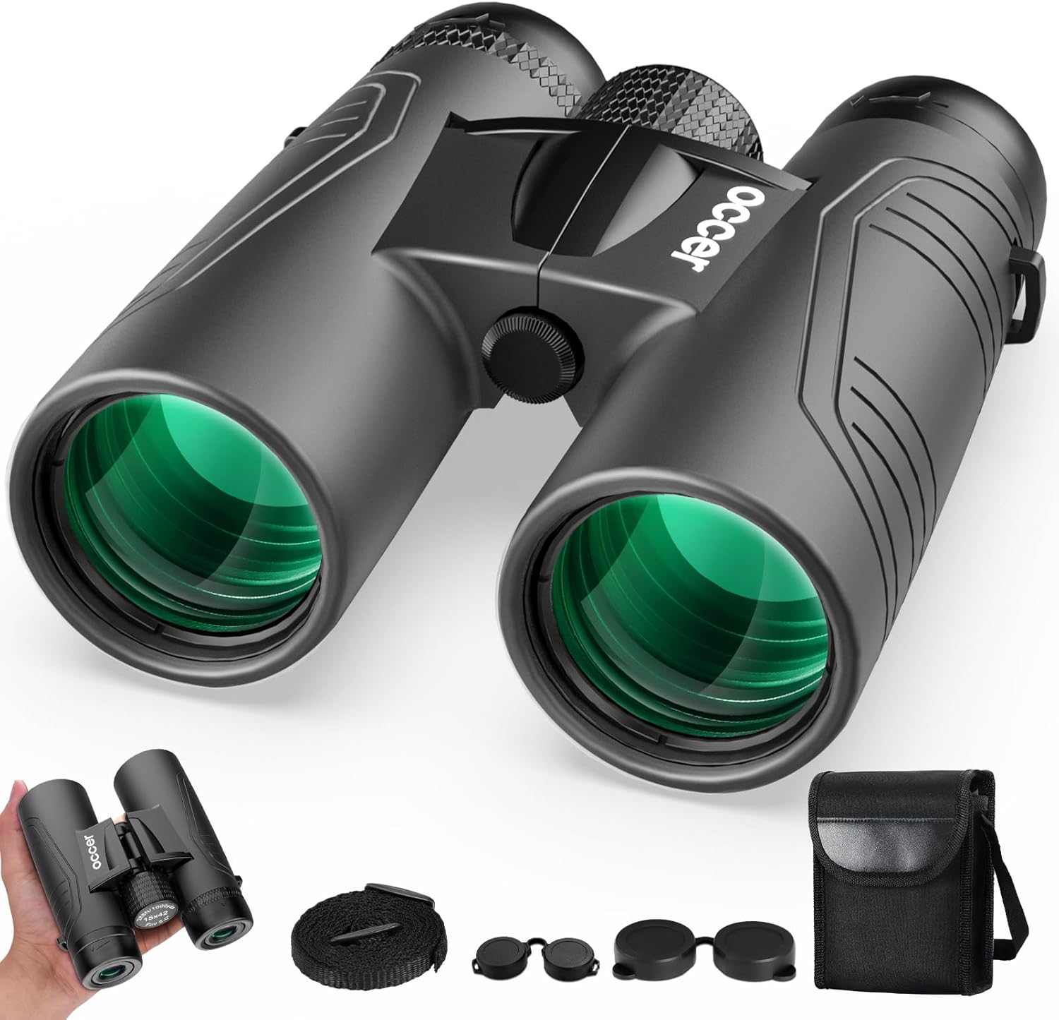 Occer 15x42 Binoculars for Adults – High-Powered & Clear
