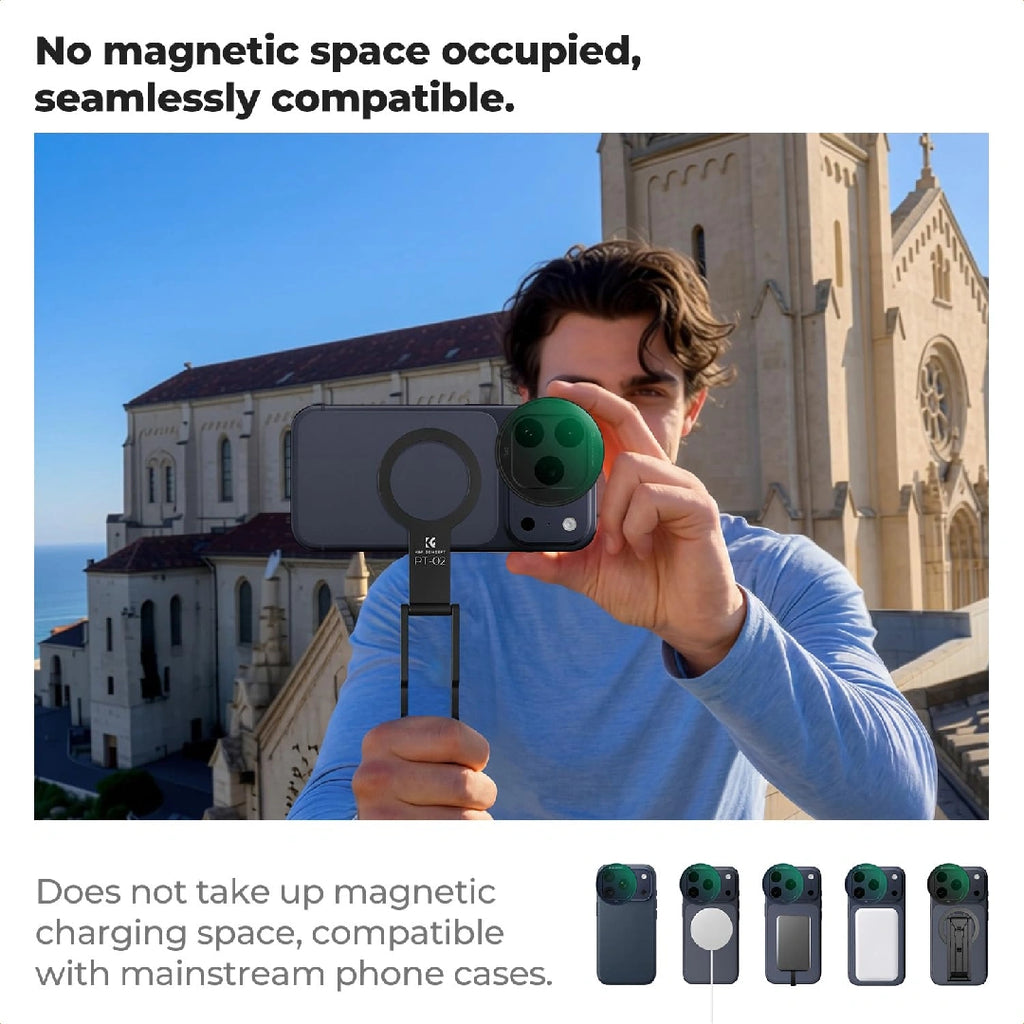 67mm CPL Filter for Phone/DSLR, HD Circular Polarizer Polarizing Filter with Universal Clip