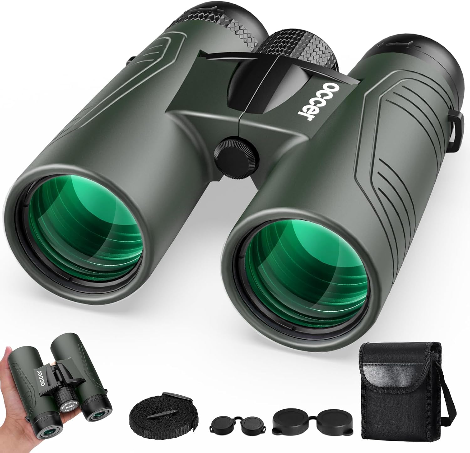 Occer 15x42 Binoculars for Adults – High-Powered & Clear