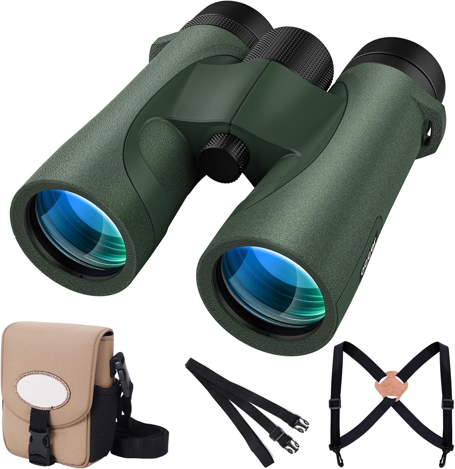 OC Freeman 10x42 Binoculars - Green
