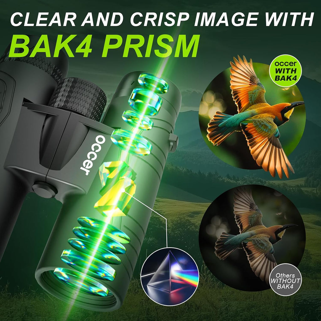 Occer 15x42 Binoculars for Adults – High-Powered & Clear