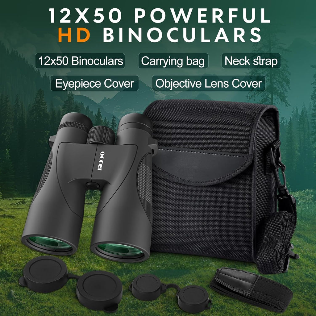 OC Explorer 12x50 Binoculars - Black