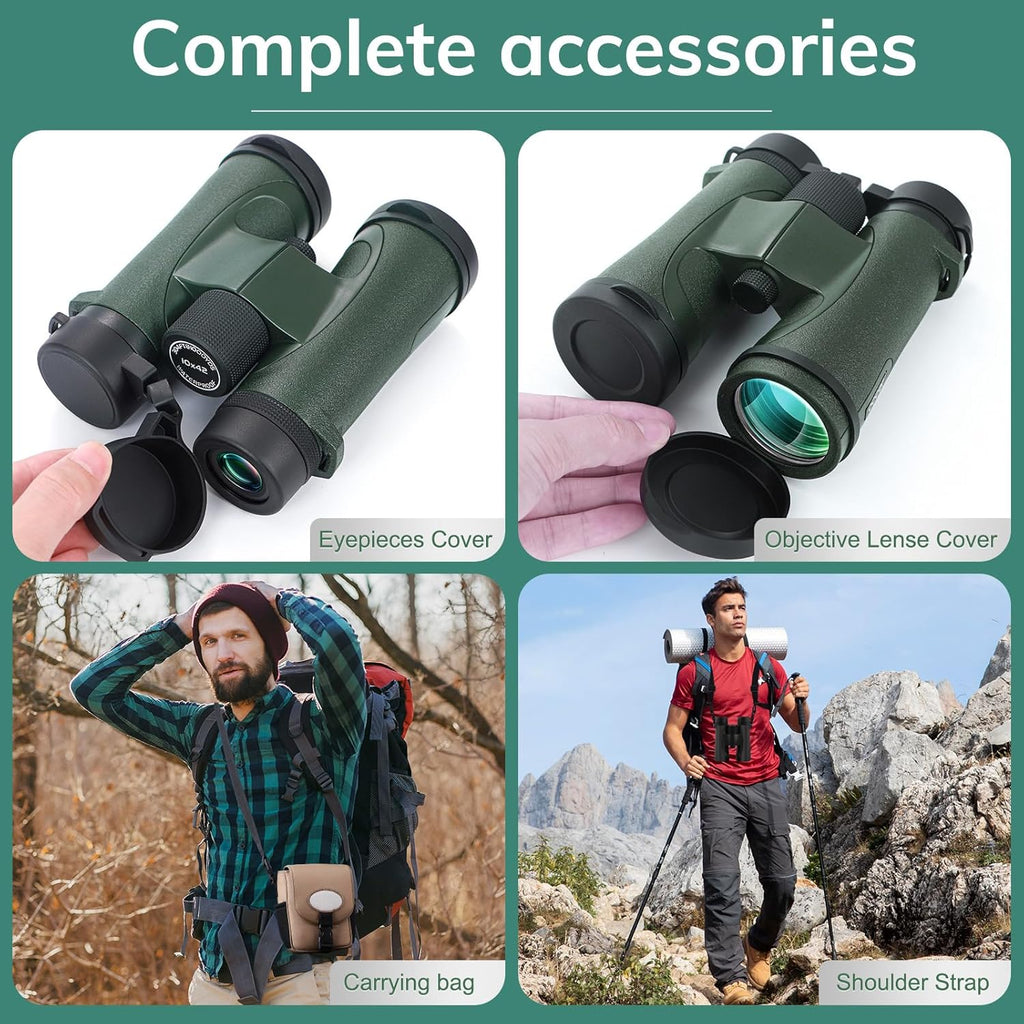 OC Freeman 10x42 Binoculars - Green
