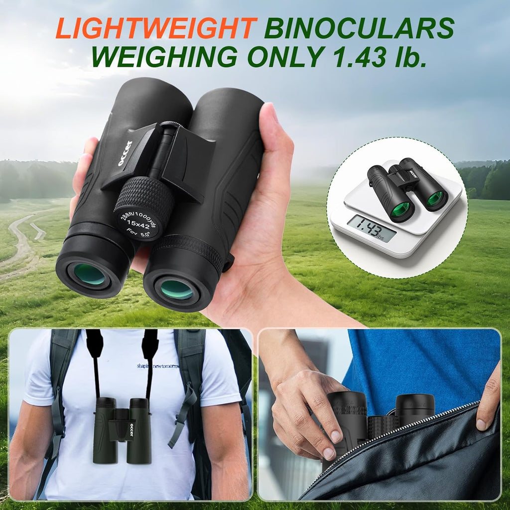 OC Freeman 10x42 Binoculars - Black