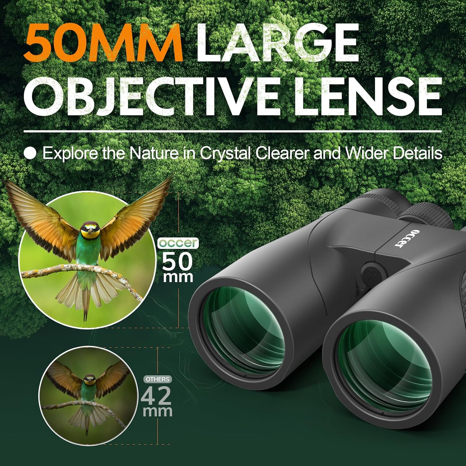 OC Explorer 12x50 Binoculars - Black