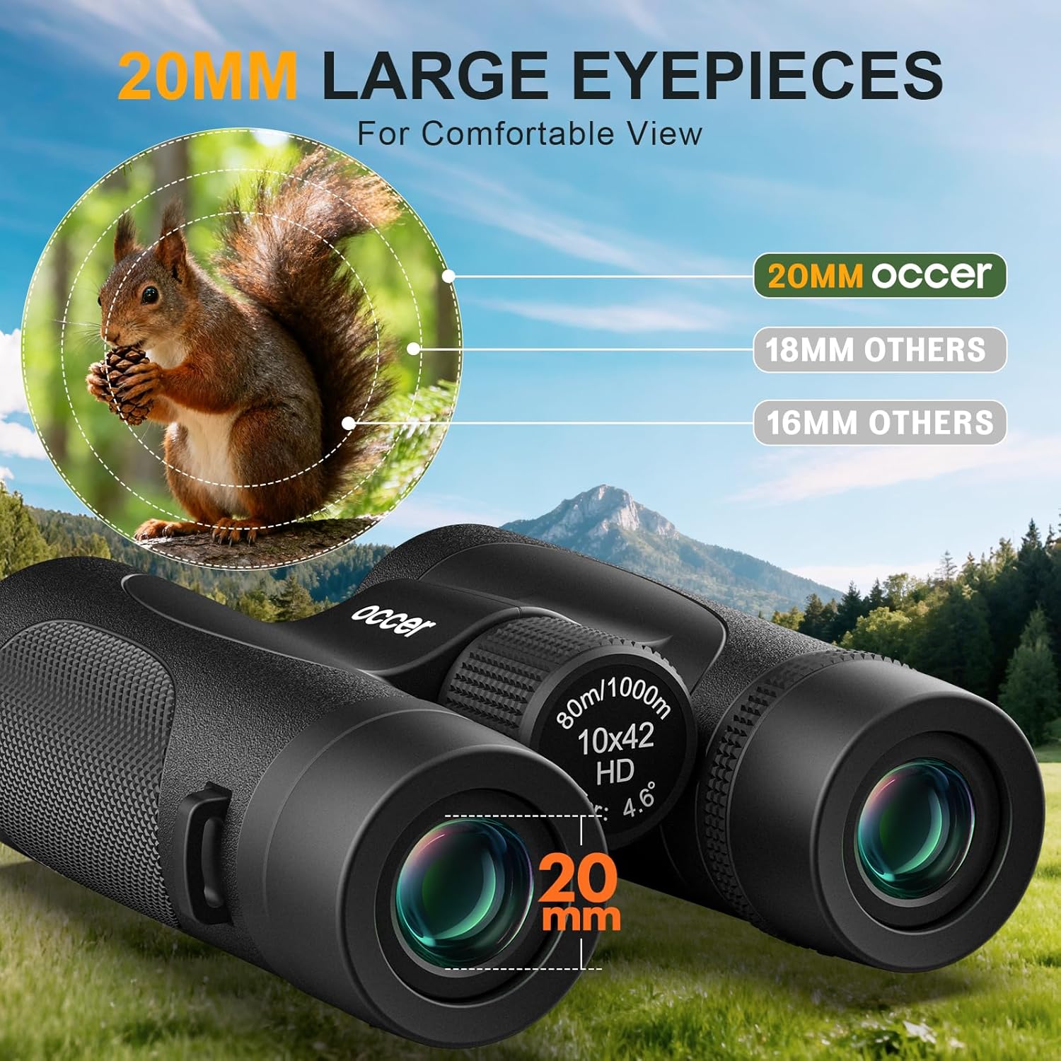 OC Rover 10x42 Binoculars