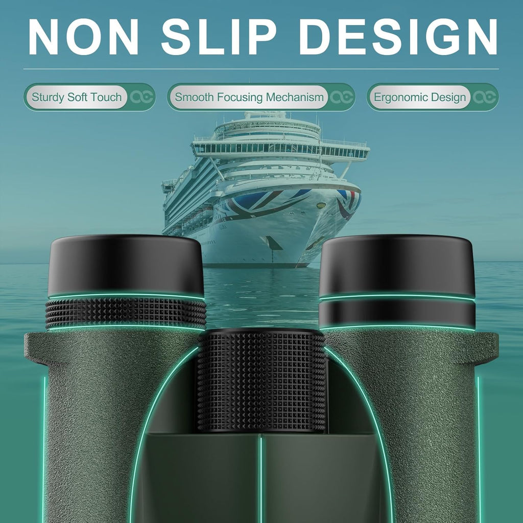 OC Freeman 10x42 Binoculars - Green