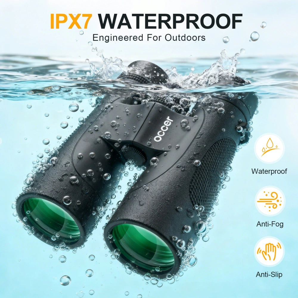 OC Explorer 10x42 IPX7 Waterproof HD Binoculars