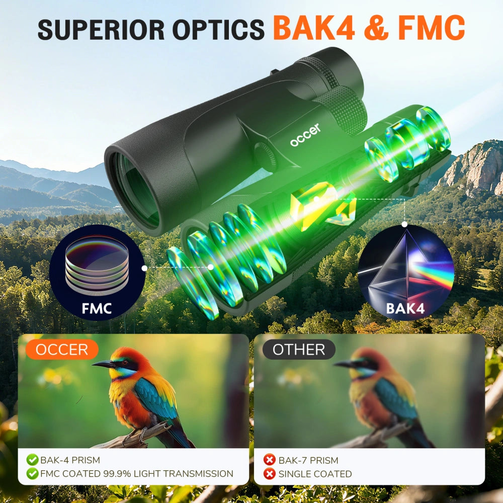 OC Explorer 12x50 IPX7 Waterproof HD Binoculars