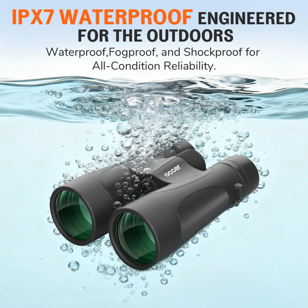 OC Explorer 12x50 IPX7 Waterproof HD Binoculars