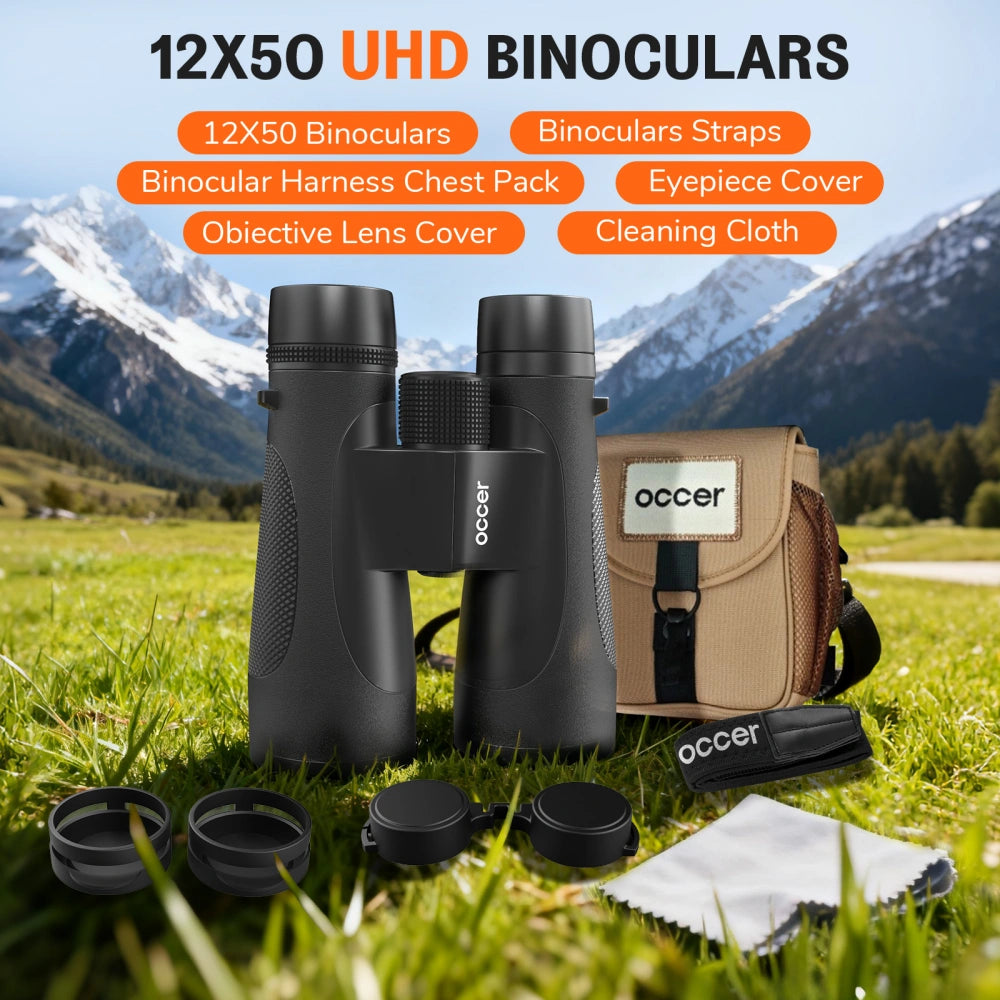 OC Explorer 12x50 IPX7 Waterproof HD Binoculars