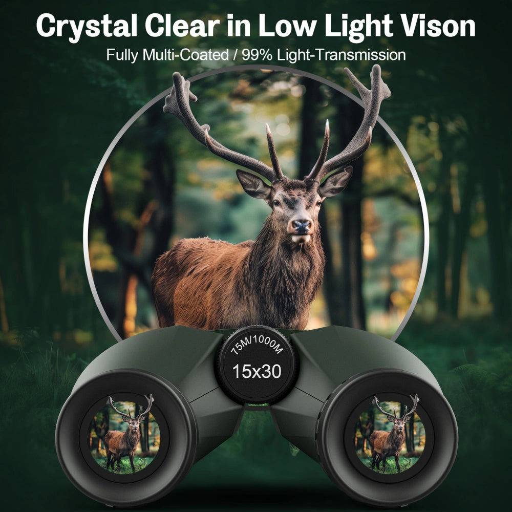 OC Freeman 15X30 Binoculars - Green