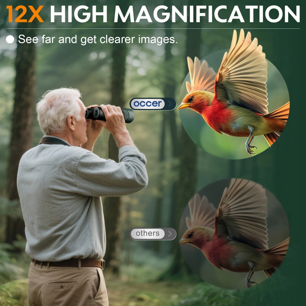 OC Migrant 12X50 Binoculars - Green