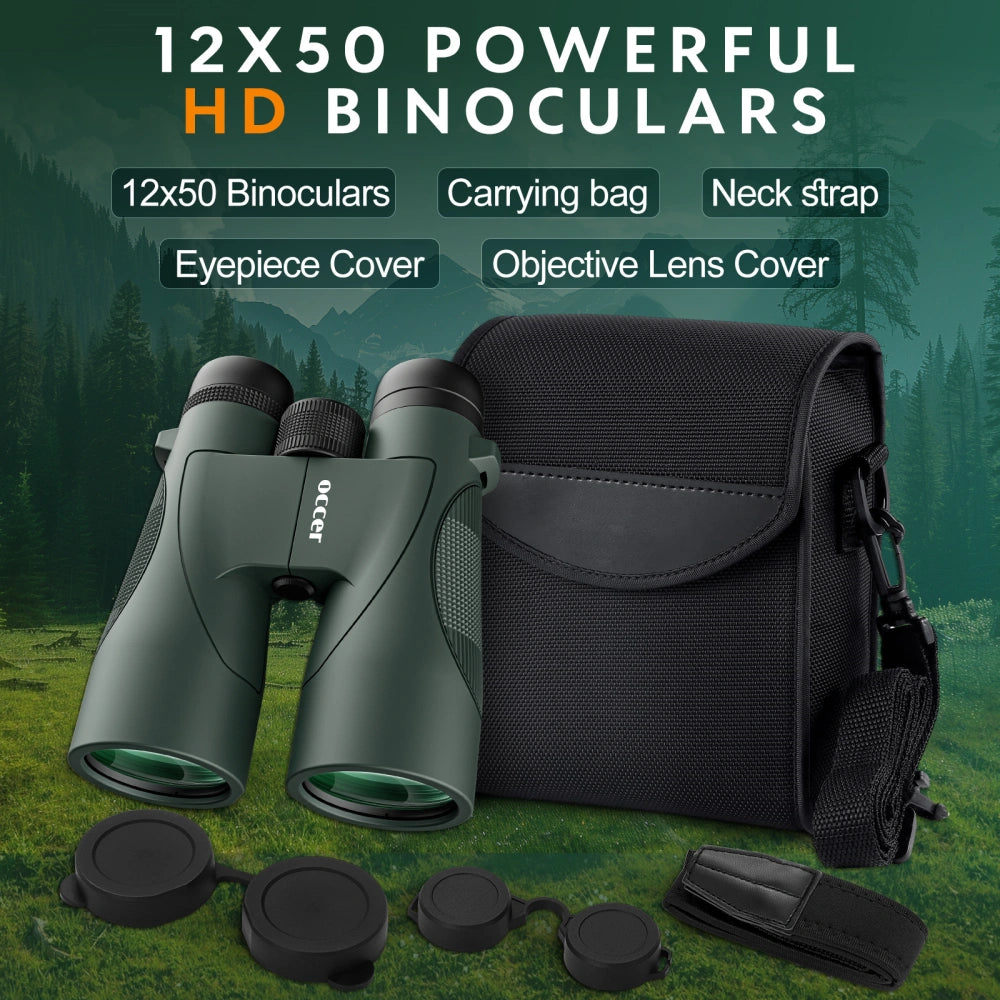 OC Migrant 12X50 Binoculars - Green