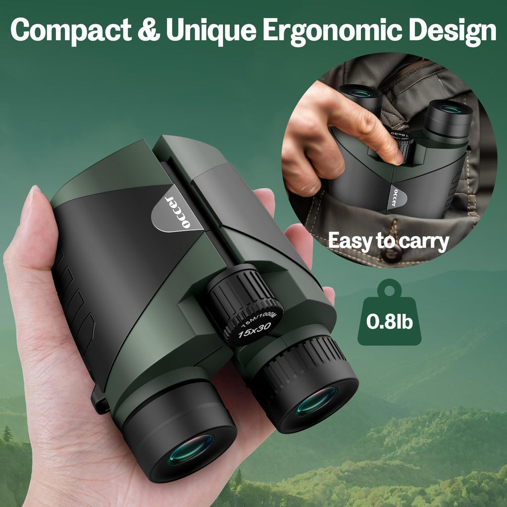 OC Migrant 15x30 Binoculars - Green