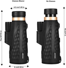 Load image into Gallery viewer, Occer 12x50 High Power Monocular Telescope for Adults
