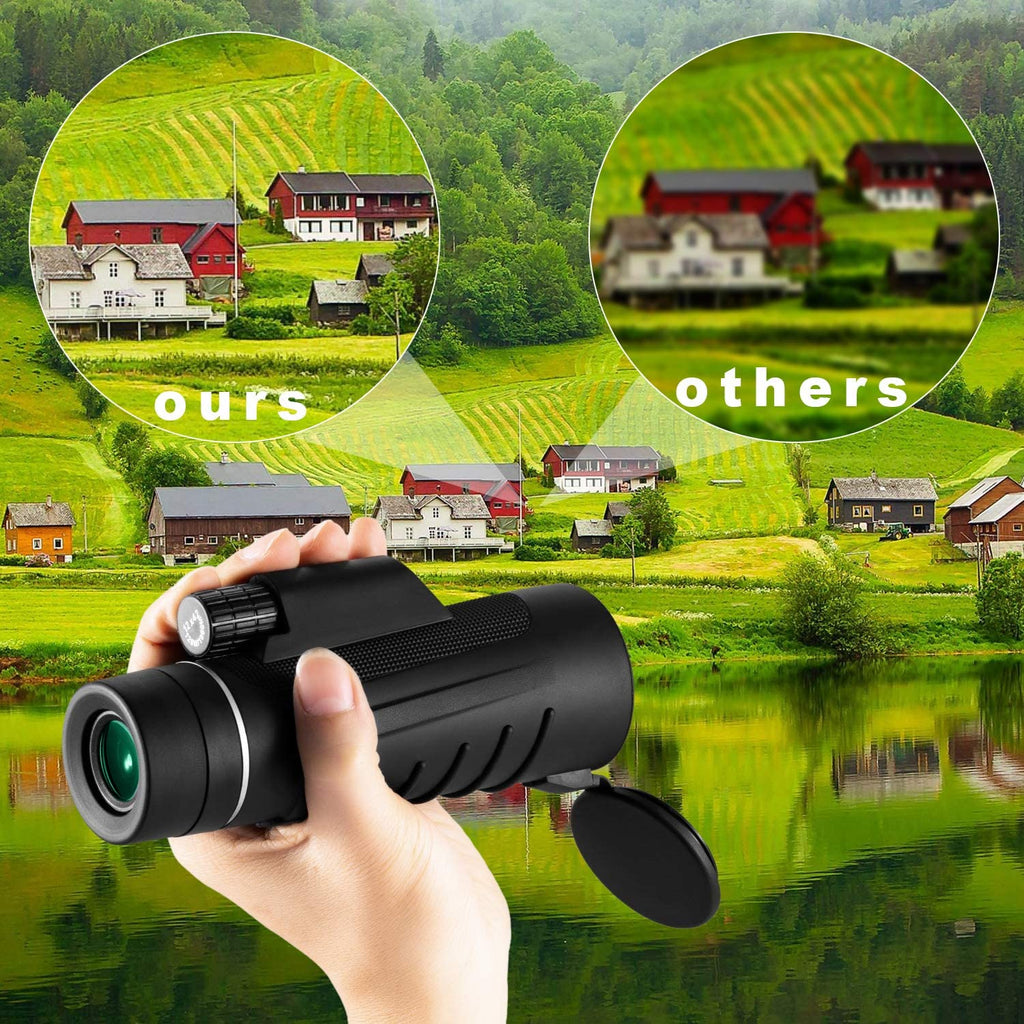Occer Upgraded 12X42 HD Compact Monocular Telescope for Adults